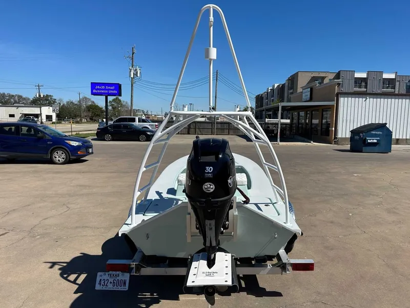 Slide: The Image of 2026 B & D Boat Works Wasp 178 Tiller with outboard motor. - 4