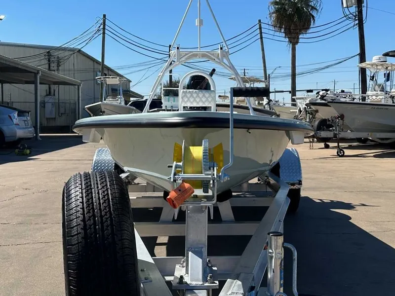 Slide: The Image of 2026 B & D Boat Works Wasp 178 Tiller on trailer outdoors. - 8