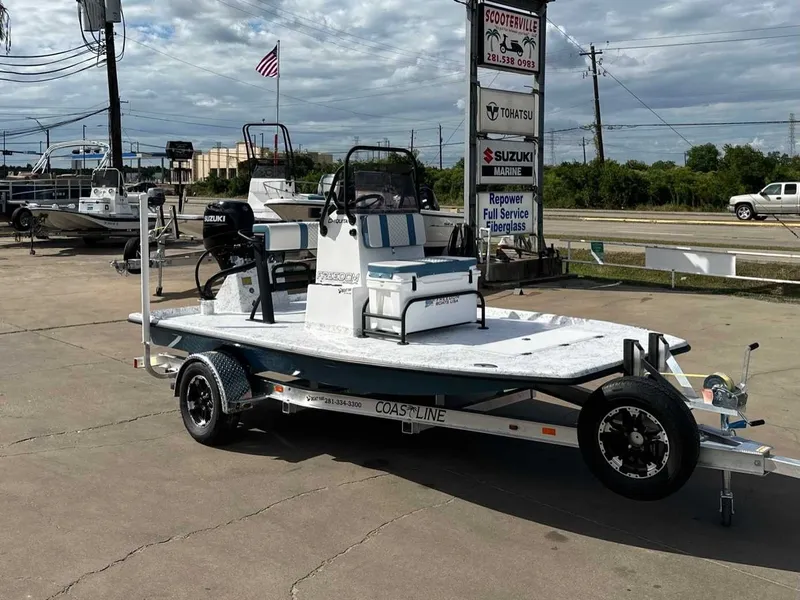 Slide: The Image of Freedom CHIQUITA 2026 boat on trailer at ScooterVille. - 6