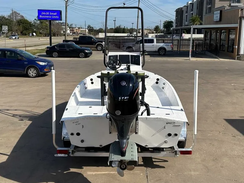 Slide: The Image of 2026 Freedom PATRIOT boat with outboard motor on trailer. - 4