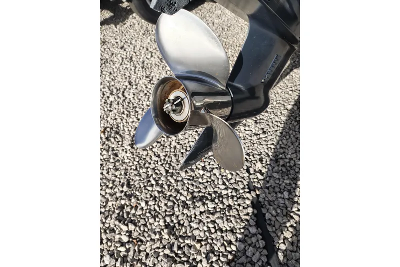 Slide: The Image of Stainless steel boat propeller on gravel, Sea Hunt Triton 188, 2017 model. - 7
