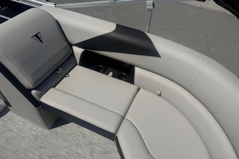 Slide: The Image of Luxurious seating on 2026 Trifecta 22 LE RF LE 2.75 pontoon boat. - 11