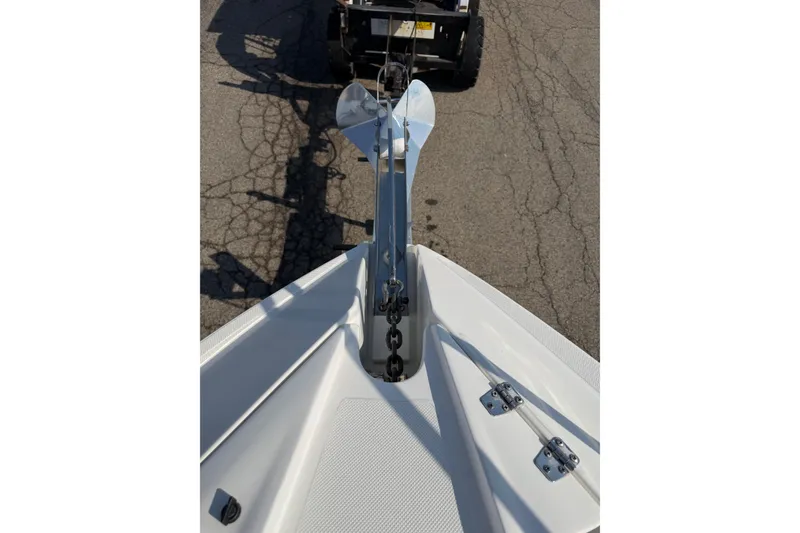 Slide: The Image of Control panel of 2019 Rinker EX 320 boat with Raymarine equipment. - 34