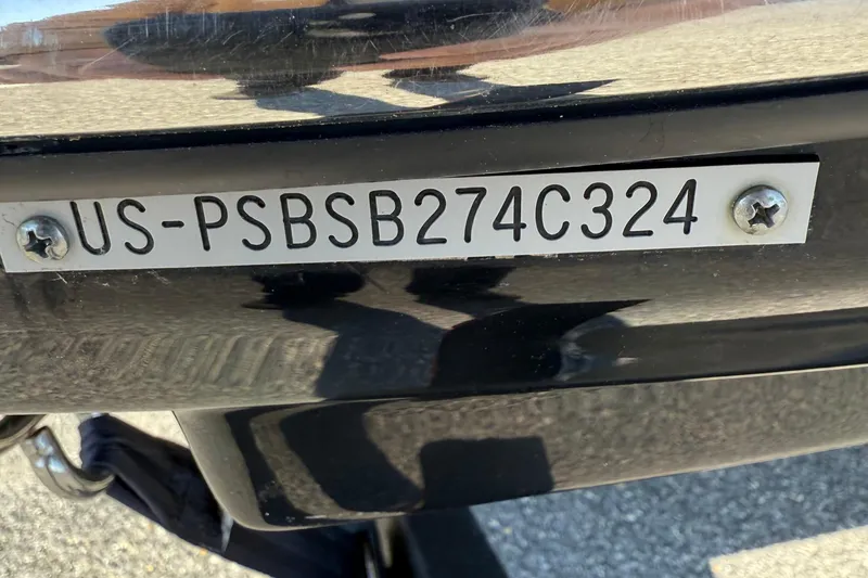 Slide: The Image of 2024 Scarab 195 ID boat hull identification number plate. - 19