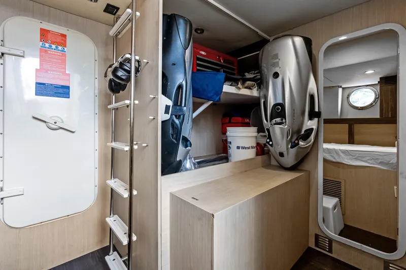 Slide: The Image of Interior of 2017 Azimut Fly 72 yacht with storage and equipment. - 83