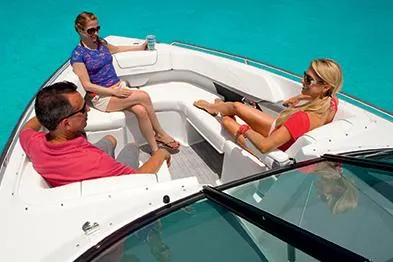 Slide: The Image of Manufacturer Provided Image: 2015 Formula 310 Bowrider with passengers enjoying the sun on turquoise water. - 6