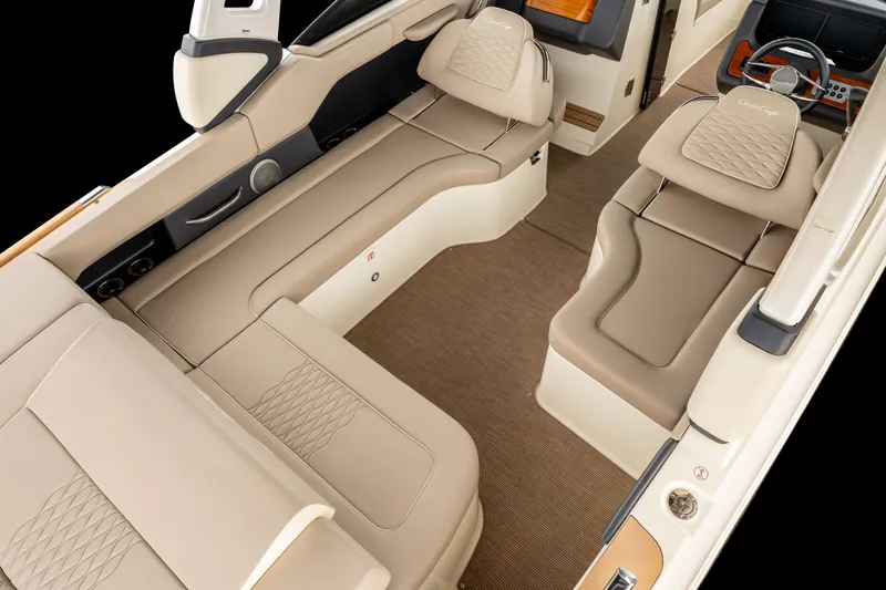 Slide: The Image of Interior of 2027 Chris-Craft Sportster 28 with luxurious seating. - 4