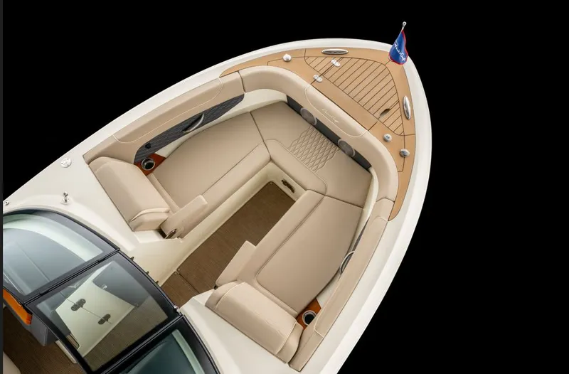 Slide: The Image of Interior of 2027 Chris-Craft Sportster 28 with luxurious seating. - 7