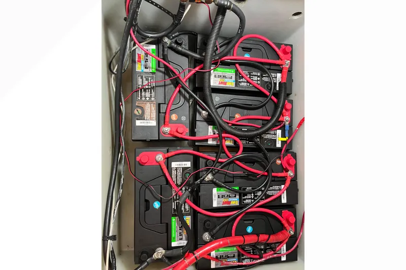 Slide: The Image of Interior view of 1971 Pacifica 44 Convertible, showcasing wooden steps and mechanical components. - 52