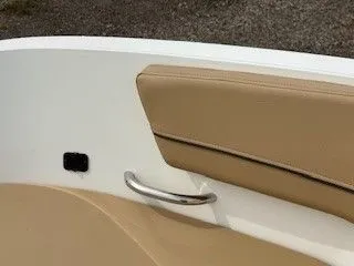 Slide: The Image of Close-up of 2023 Bayliner VR5 Bowrider I/O interior. - 14