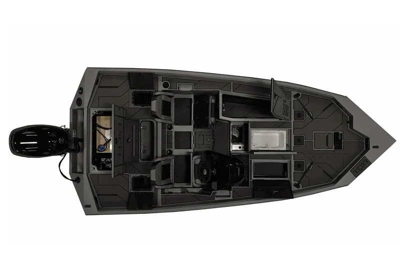 Slide: The Image of Manufacturer Provided Image: Top view of 2026 Excel EX 183 boat with detailed interior layout. - 6