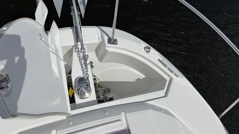 Slide: The Image of Anchor locker of Jeanneau NC 795 Series 2, 2024 model. - 13