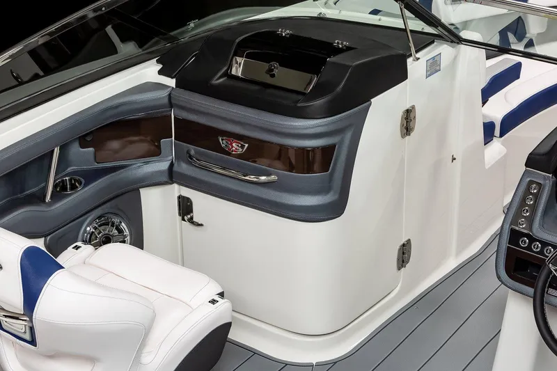 Slide: The Image of Manufacturer Provided Image: 2023 Chaparral 287 SSX boat interior, featuring sleek design and modern amenities. - 25