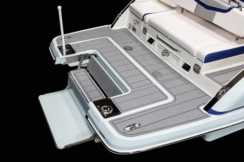Slide: The Image of Manufacturer Provided Image: 2023 Chaparral 287 SSX boat swim platform with seating and storage. - 33