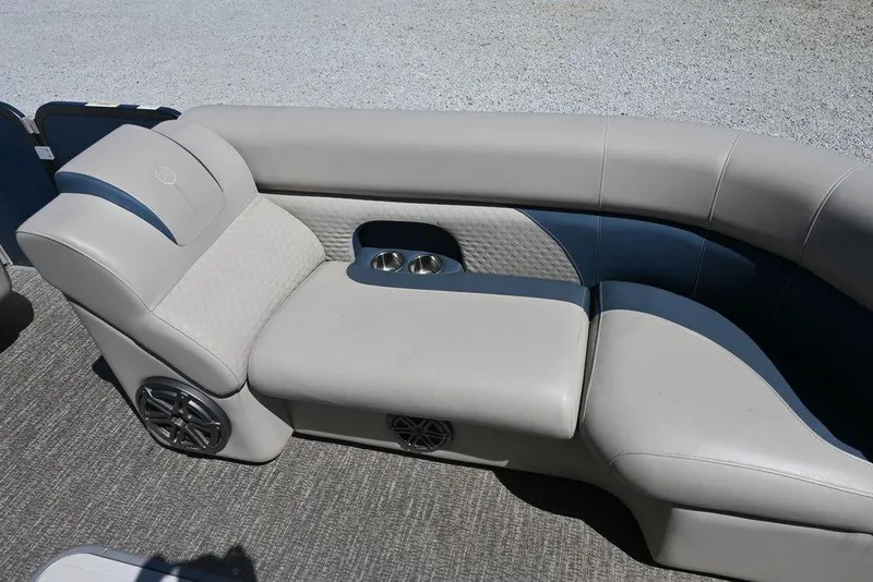 Slide: The Image of Premier 230 Sunsation RL - CL 2020 boat seating with cup holders and speaker system. - 14