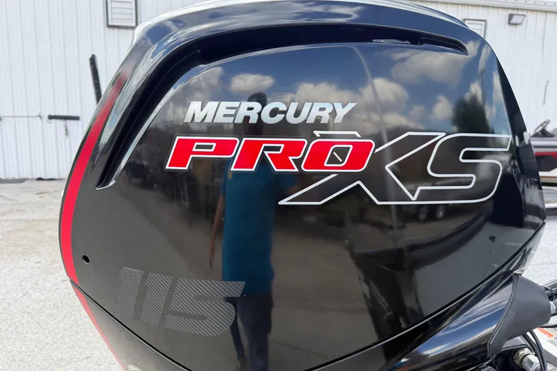 Slide: The Image of Mercury Pro XS 115 engine on 2020 Tracker Pro Team 190 TX boat. - 11
