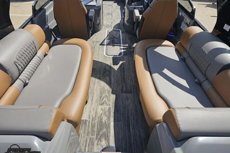 Slide: The Image of 2024 Avalon Excalibur Quad Lounge interior with luxurious seating and modern design. - 51