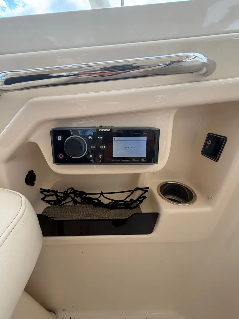 Slide: The Image of Open drawer on Grady-White Freedom 307 boat, 2019 model. - 17