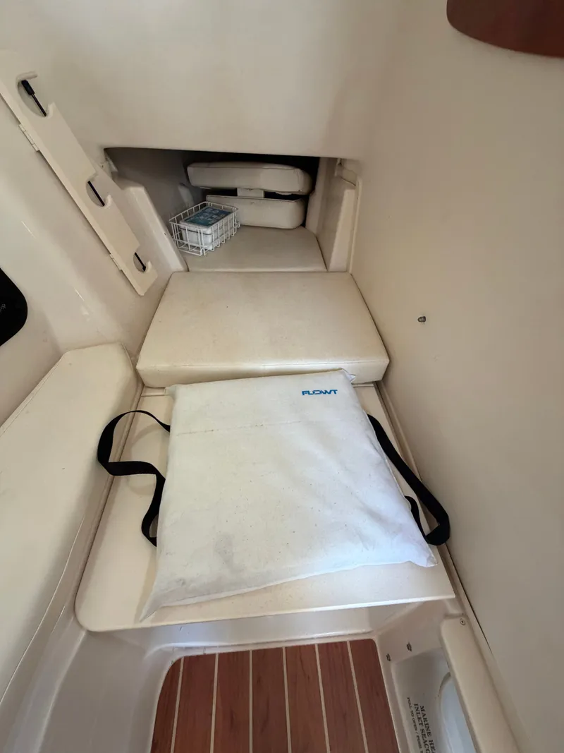 Slide: The Image of Interior of a 2019 Grady-White Freedom 307 boat at dock. - 20