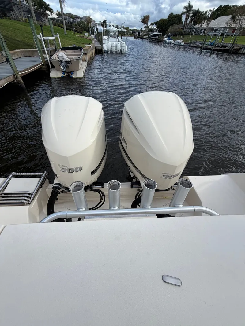 Slide: The Image of Speaker and connections on Grady-White Freedom 307 boat, year 2019. - 38