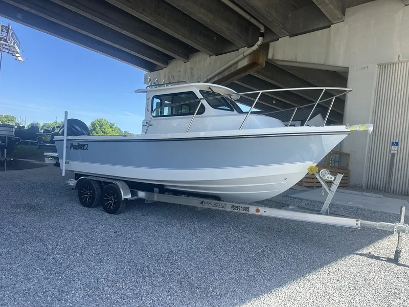 Slide: The Image of Parker Marine 227 Explorer WITH AC AND SEAKEEPER RIDE 2026 - 2