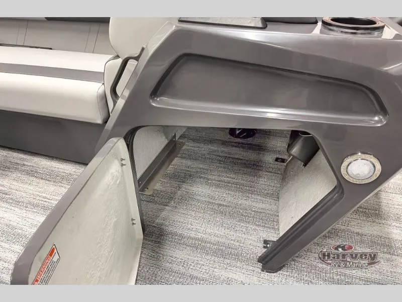 Slide: The Image of 2026 S Series SSRSF boat cabin with open storage compartment. - 17