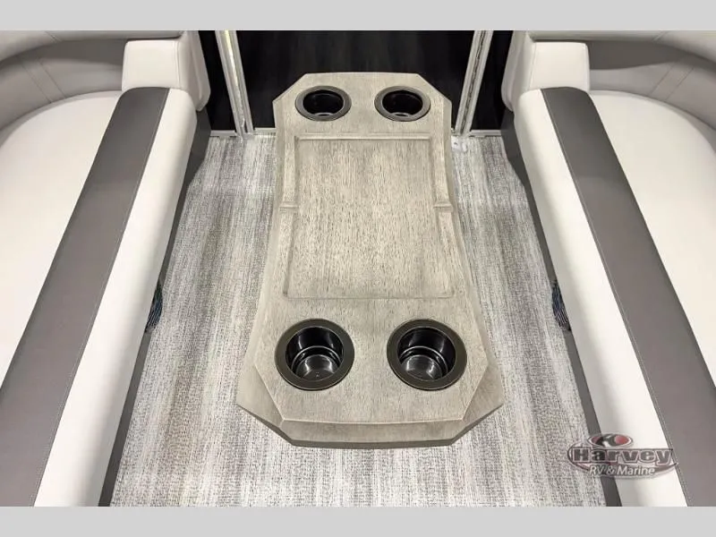 Slide: The Image of Interior of S Series SSRSF 2026 with table and cup holders. - 23