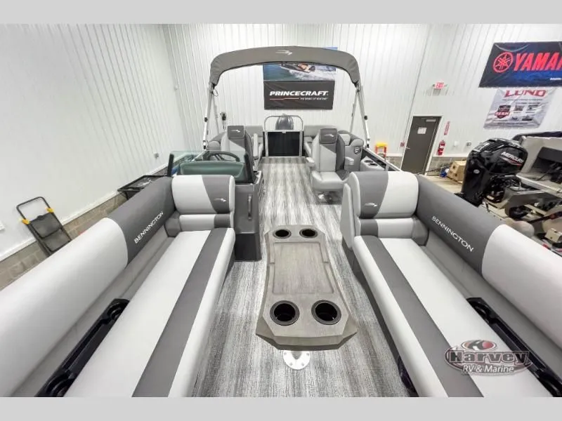Slide: The Image of Interior view of a 2026 S Series SSRSF pontoon boat. - 6