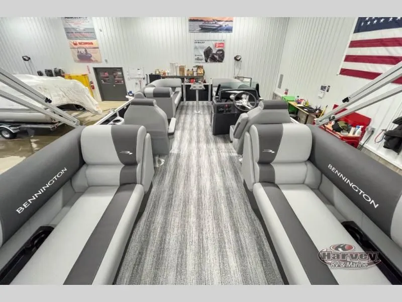 Slide: The Image of Interior of a 2026 Bennington S Series SSRSF pontoon boat. - 7