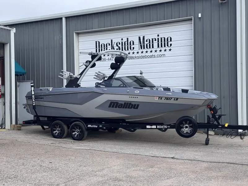Slide: The Image of 2024 Malibu Wakesetter 23 MXZ boat at Dockside Marine. - 1