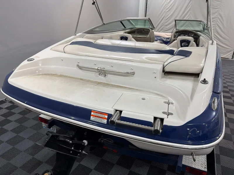 Slide: The Image of 2011 Crownline 21 SS boat interior view on trailer. - 5