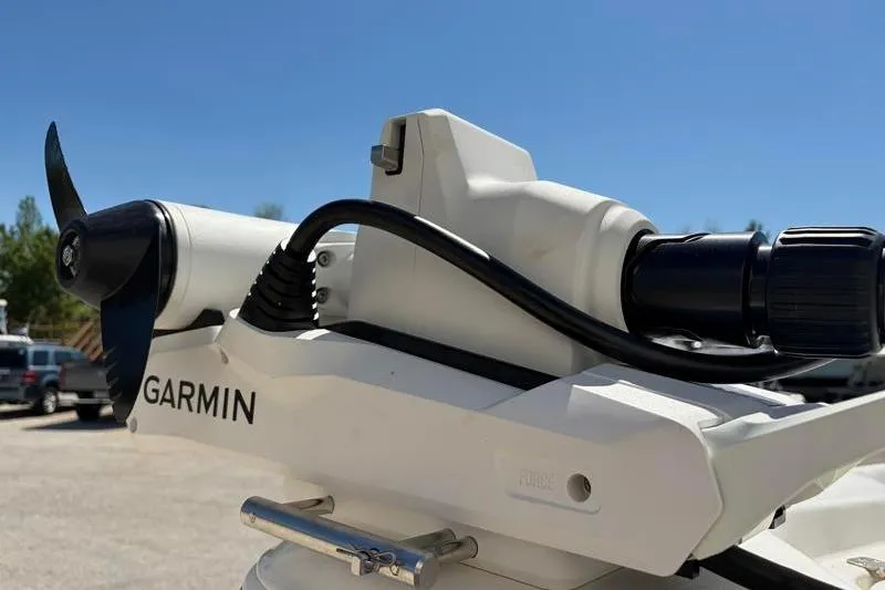 Slide: The Image of Close-up of Garmin equipment on 2024 Key West 210 Bay Reef boat. - 10