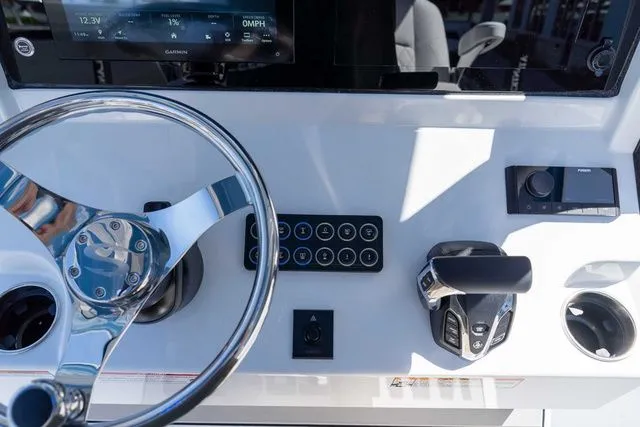 Slide: The Image of Dashboard of the 2026 Sportsman Open 232 Center Console. - 17
