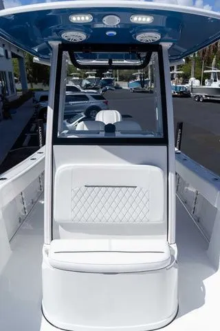 Slide: The Image of Sportsman Open 232 Center Console boat, 2026 model, front view. - 19