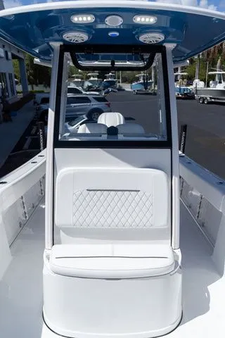 Slide: The Image of Sportsman Open 232 Center Console boat, 2026 model, front view. - 40