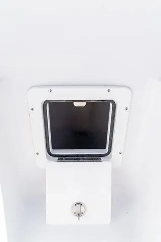 Slide: The Image of 2026 Sportsman Open 232 Center Console storage hatch. - 49