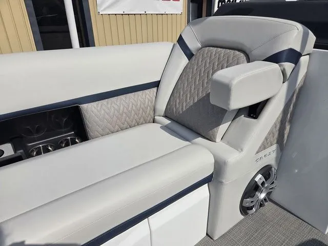 Slide: The Image of Crest Caribbean 230 Tri-Toon - Extended Rear Deck w/200h 2026 - 23