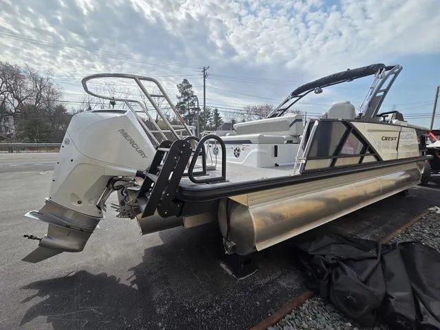 Slide: The Image of Crest Caribbean 230 Tri-Toon - Extended Rear Deck w/200h 2026 - 4