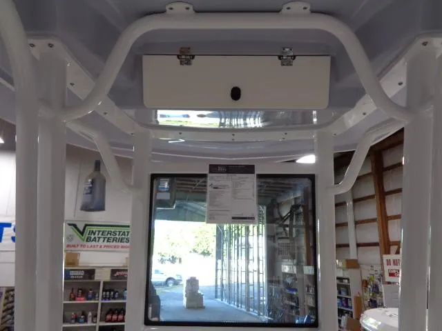 Slide: The Image of Interior view of the 2023 Robalo 246 Cayman boat model. - 11