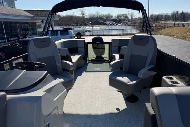 Slide: The Image of Interior of 2026 Alera A22Q boat with spacious seating and modern design. - 30