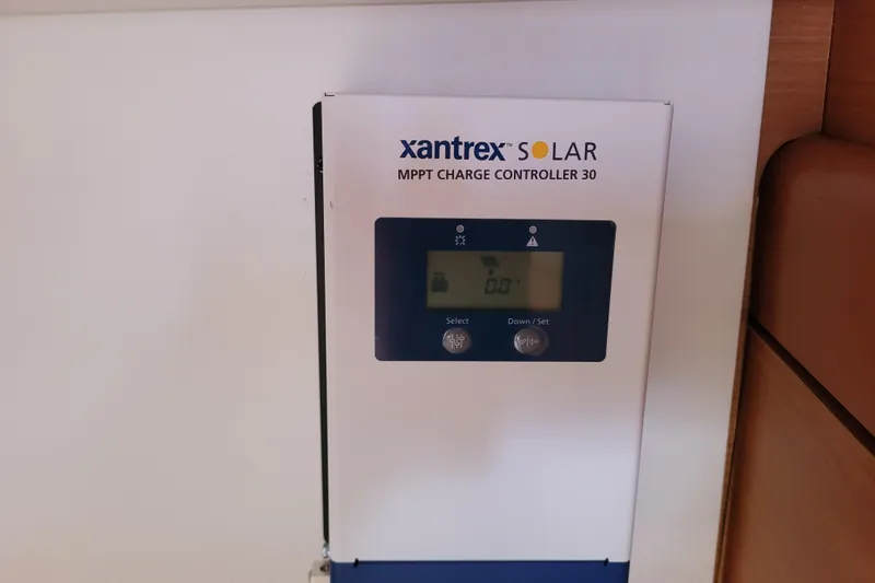 Slide: The Image of Xantrex solar charge controller on 2017 Jeanneau Sun Odyssey 44 DS yacht. - 61