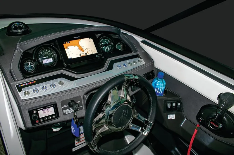 Slide: The Image of Manufacturer Provided Image: 2020 Monterey 278SS Super Sport dashboard with navigation display and controls. - 4