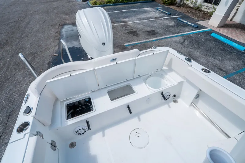 Slide: The Image of Interior view of Sea Hunt Ultra 235 SE boat, model year 2026. - 12