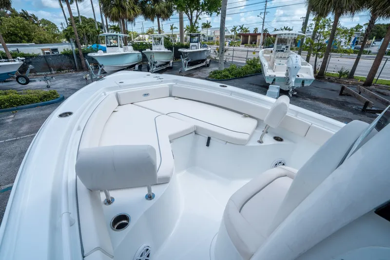 Slide: The Image of Interior view of Sea Hunt Ultra 235 SE boat, model year 2026. - 17