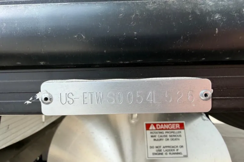 Slide: The Image of Hull identification number on 2026 Bennington 23 M Swingback boat. - 31