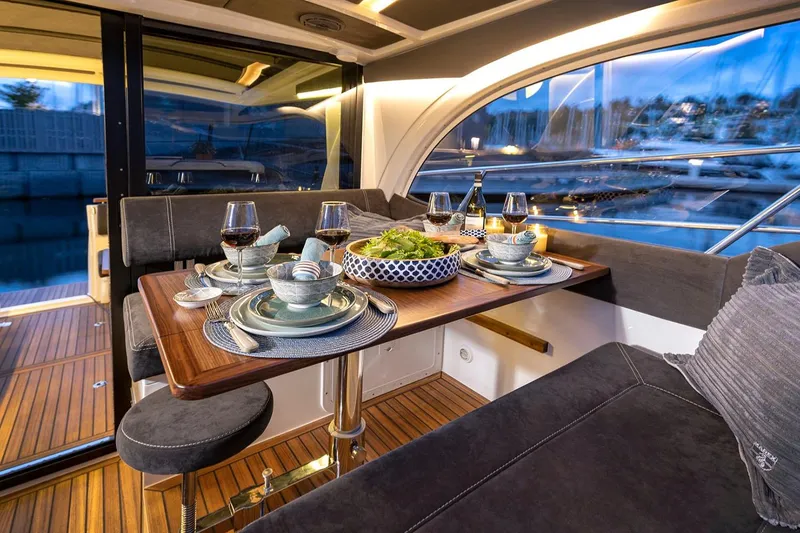 Slide: The Image of Manufacturer Provided Image: Luxurious interior of Marex 330 Scandinavia yacht, year 2026. - 12