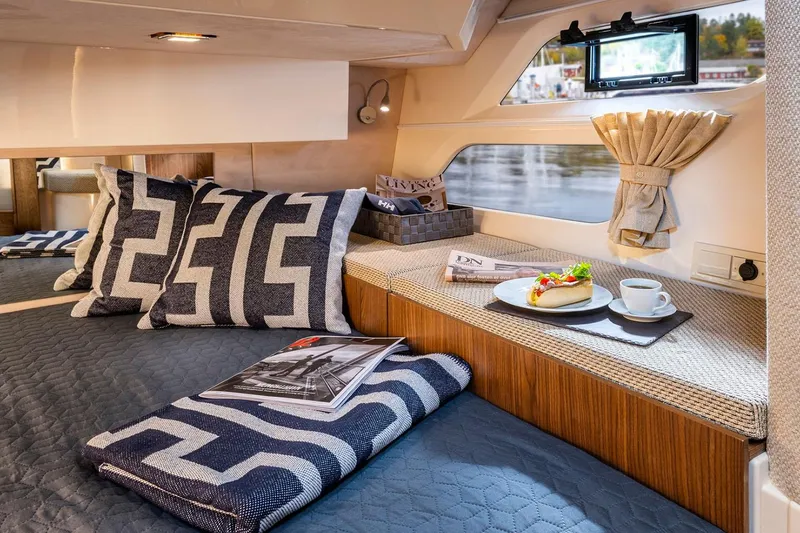 Slide: The Image of Manufacturer Provided Image: Luxurious interior of Marex 330 Scandinavia yacht, year 2026. - 13