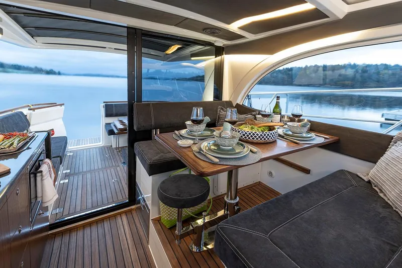 Slide: The Image of Manufacturer Provided Image: Luxurious interior of Marex 330 Scandinavia yacht, year 2026. - 8