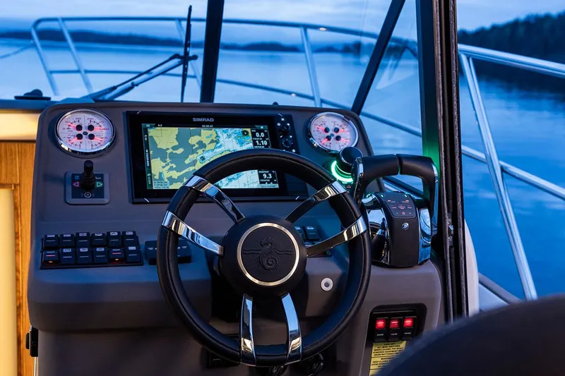 Slide: The Image of Manufacturer Provided Image: Marex 330 Scandinavia 2026 helm with navigation system. - 9