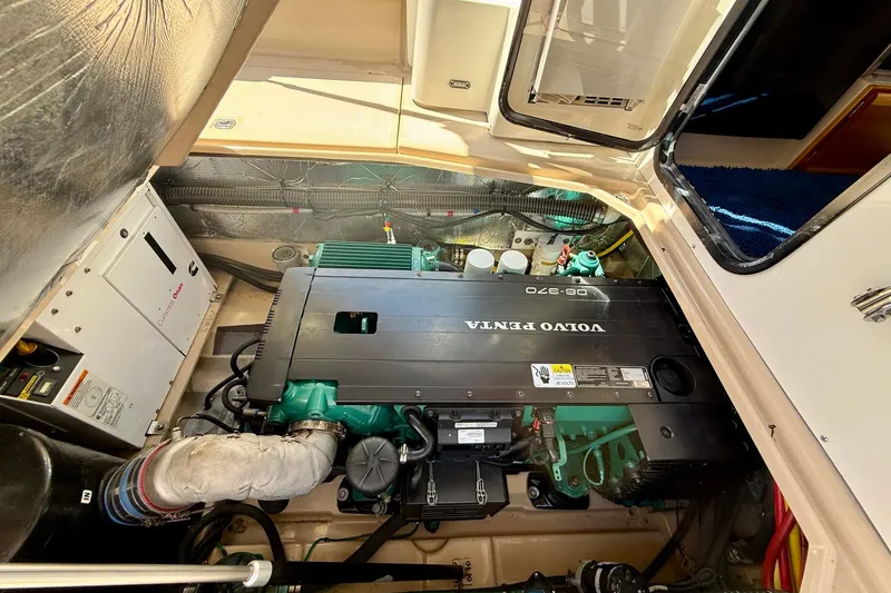 Slide: The Image of Engine compartment of a 2015 Cutwater C-30 CB with Volvo Penta D6-370 engine. - 67